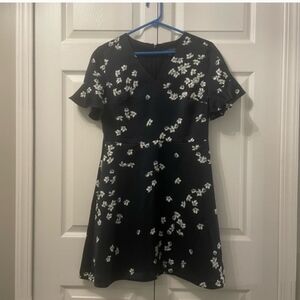 Banana Republic Navy/White Floral Dress Sz 6P NWOT